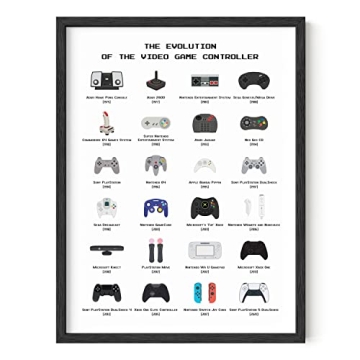 HAUS AND HUES Retro Video Game Posters for Walls Gaming Room Decor, Video Game Room Decor for Boys, ...