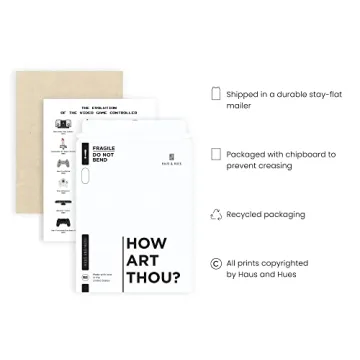 Haus and Hues Retro Video Game Poster Wall Art Decor