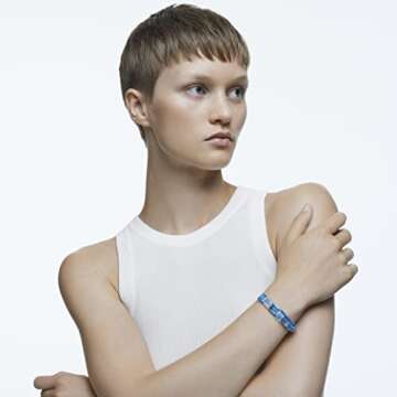 Swarovski Letra Soft Bracelet with Evil Eye Design