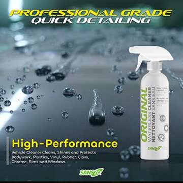 SansZo Waterless Car Wash Wax - Easy Clean & Shine
