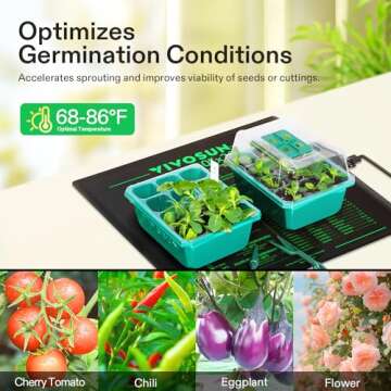 VIVOSUN Seedling Heat Mat & Digital Thermostat Combo