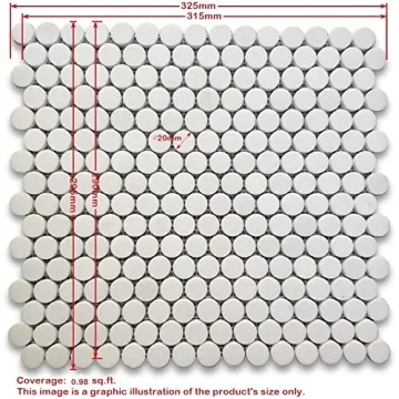 Carrara White Marble Penny Round Mosaic Tile for Elegant Designs
