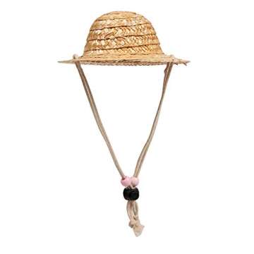 Hawaiian Pet Dog T-Shirt Summer Camp Clothes Apparel with Straw Hat for Small Medium Large Dog Puppies Cats XLarge