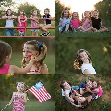 Dress Up America Face Paint Crayon Set for Kids