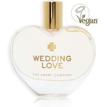 THE HEART COMPANY | Wedding Love Perfume for women | Fruity Sweet Women's Fragrance | Bridal Shower Gift | Wedding Gift for Bride | Vegan & Cruelty-Free EDP 75ml - 2.5 fl oz.