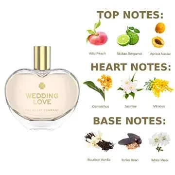 THE HEART COMPANY | Wedding Love Perfume for women | Fruity Sweet Women's Fragrance | Bridal Shower Gift | Wedding Gift for Bride | Vegan & Cruelty-Free EDP 75ml - 2.5 fl oz.