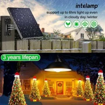 intelamp Solar Pendant Lights, Solar Shed Lights by Remote Control Solar Powered Indoor & Outdoor Li...