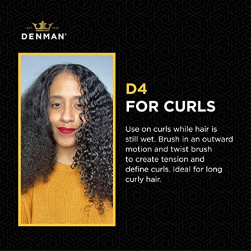 Denman D4 Curly Hair Brush for Styling and Detangling