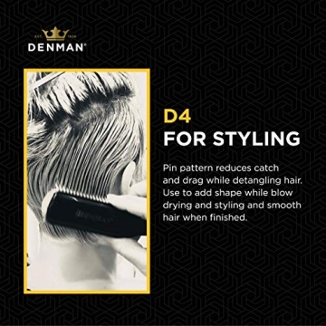 Denman D4 Curly Hair Brush for Styling and Detangling