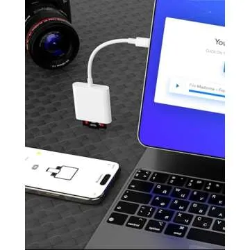 USB C to SD Card Reader for iPhone 15 - High-Speed, Apple MFi Certified
