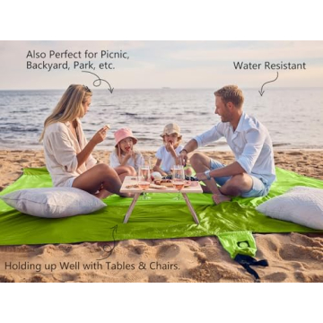 WEKAPO Sandproof Waterproof Beach Blanket Adventure