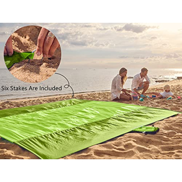 WEKAPO Sandproof Waterproof Beach Blanket Adventure
