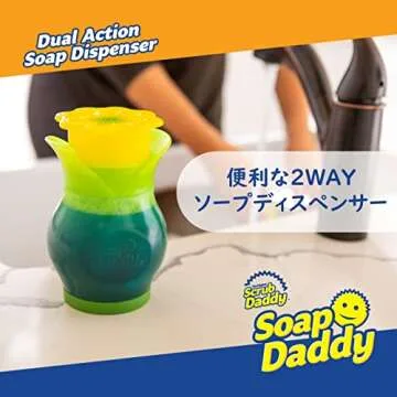 Dual Action Soap Dispenser Easy to Clean and Refillable