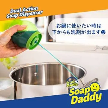 Dual Action Soap Dispenser Easy to Clean and Refillable