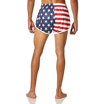 Soffe Men's Ranger Panty Swim Trunks USA Flag Design