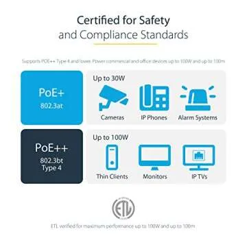 StarTech.com 1ft CAT6 Ethernet Cable - Yellow CAT 6 Gigabit Ethernet Wire -650MHz 100W PoE RJ45 UTP Network/Patch Cord Snagless w/Strain Relief Fluke Tested/Wiring is UL Certified/TIA (N6PATCH1YL)