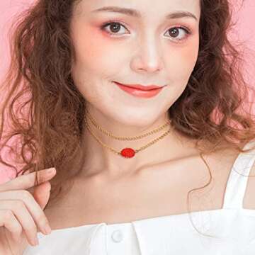 Forise 30 Feet Necklace Chains 3mm Twisted Links Chain for DIY Jewelry Making,Necklace Chains Set with 20Pcs Lobster Clasps 50Pcs Jump Rings