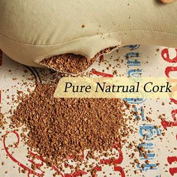 RUICAS 23" Wig Head,Cork Canvas Head,Mannequin Head with Table Stand,Canvas Block Head for Wigs Making Display (Wig Stand,Wig Cap,T-Pins,Sewing Thread) (23inch)