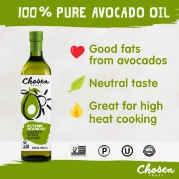 Pure Avocado Oil for Healthy Cooking and Baking