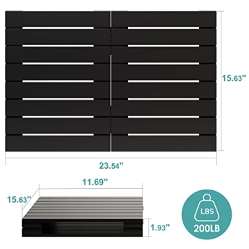 Waterproof Bamboo Bath Mat for Stylish Indoor Outdoor Use