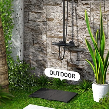 Waterproof Bamboo Bath Mat for Stylish Indoor Outdoor Use