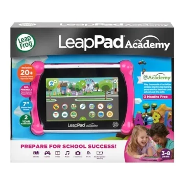 LeapFrog LeapPad Academy Pink Kids Learning Tablet 20 Apps