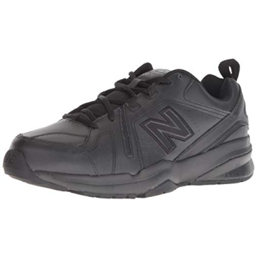 New Balance Men's 608 V5 Casual Comfort Cross Trainer, Black/Black, 10.5 Wide