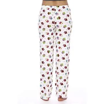 Just Love Women Pajama Pants / Sleepwear Cupcake White Large