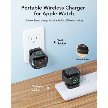 VRURC 3-in-1 Fast Charger for Apple Watch, iPhone & More