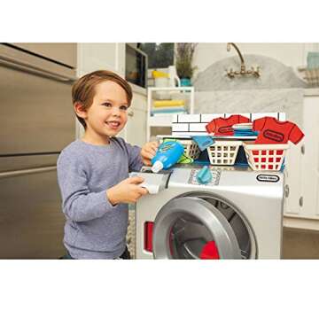 Little Tikes First Washer Dryer - Realistic Pretend Play Appliance for Kids, Interactive Toy Washing Machine with 11 Laundry Accessories, Unique Toy, Ages 2+