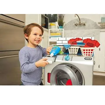 Little Tikes First Washer Dryer - Realistic Pretend Play Appliance for Kids, Interactive Toy Washing Machine with 11 Laundry Accessories, Unique Toy, Ages 2+