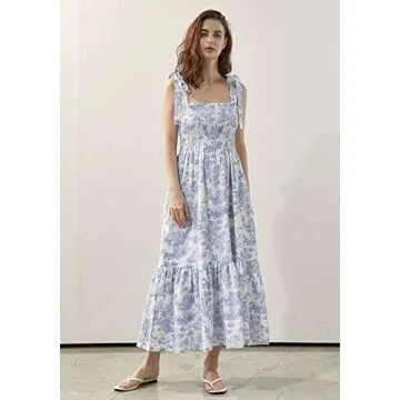 NOTHING FITS BUT Maternity Dress for Women, Linen Cotton Casual Minji Gown Maternity Nursing Dresses...