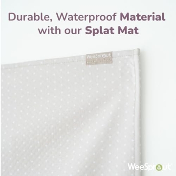 WeeSprout Baby Splat Mat - Large, Durable, Non-Slip