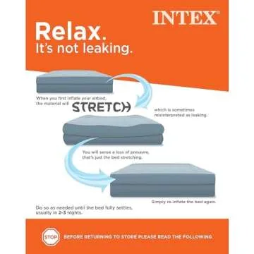 Intex Dura-Beam Deluxe Comfort Air Mattress with Pump