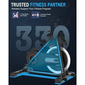 CHAOKE Exercise Bike | Quiet, Adjustable, Home Gym Bike