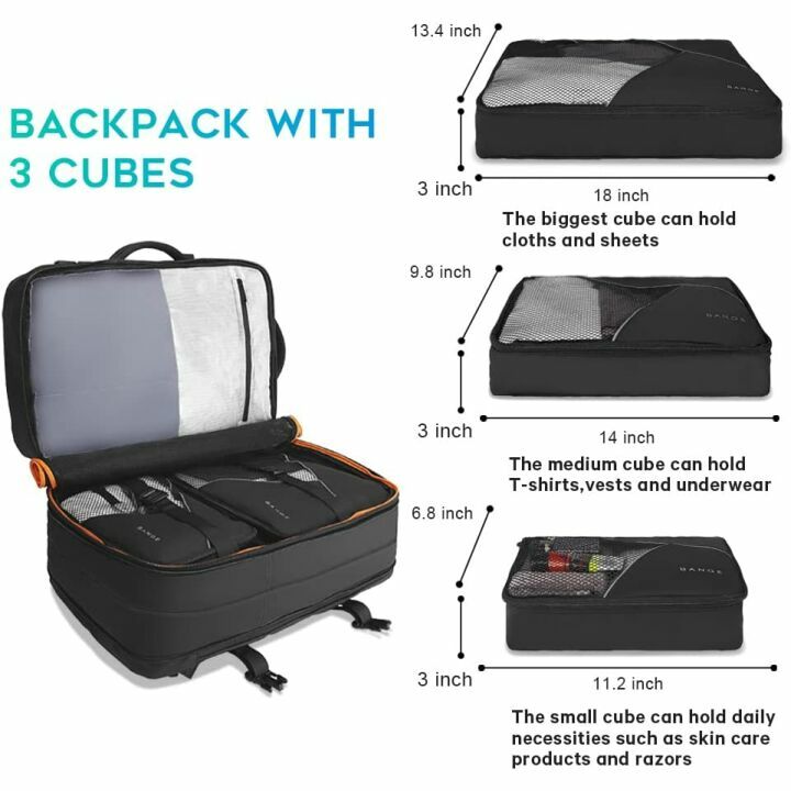 45L Expandable Travel Backpack for Laptops & Gear