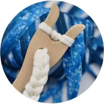 COPYLOVE Wood Knitting Fork, Making Hand Cut Lucent Fork Knitting Tool Perfect for Knitters, Cocheters and All Fiber Artists