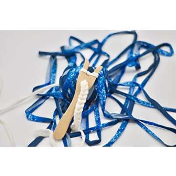 COPYLOVE Wood Knitting Fork, Making Hand Cut Lucent Fork Knitting Tool Perfect for Knitters, Cocheters and All Fiber Artists