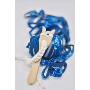 COPYLOVE Wood Knitting Fork, Making Hand Cut Lucent Fork Knitting Tool Perfect for Knitters, Cocheters and All Fiber Artists