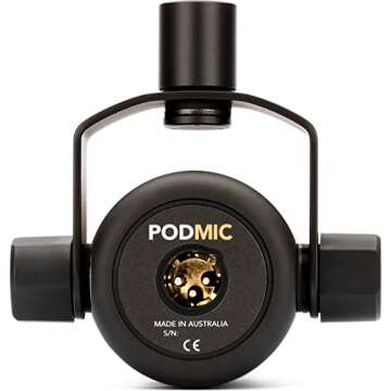 Rode Rodecaster Pro II and PodMic Microphone Podcast Bundle, with Professional Headphones, 10' XLR Cable, 128GB SD Card, Boom Arm, and Dust Cover