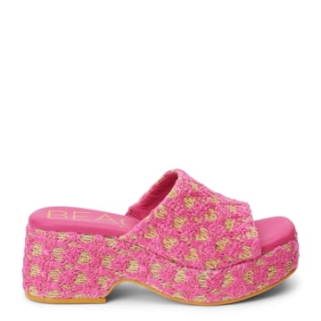BEACH Matisse Cruz Block Platform Sandals - Pink