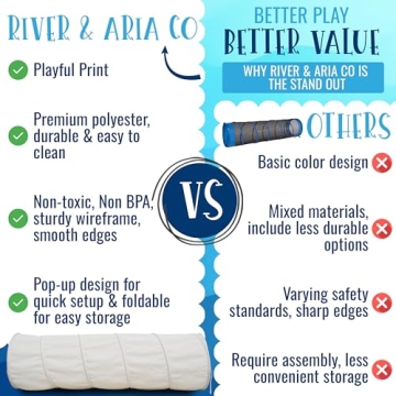 River & Aria Co Baby Play Tunnel – Perfect for Toddlers