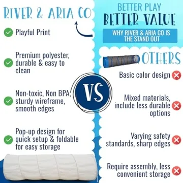 River & Aria Co Baby Play Tunnel – Perfect for Toddlers