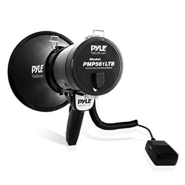 Pyle 50W Megaphone with Microphone & Alarm Siren