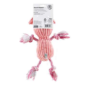 Outward Hound Ranch Roperz Pig Squeaky Dog Toy