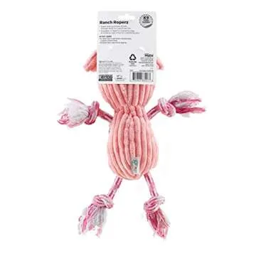 Outward Hound Ranch Roperz Pig Squeaky Dog Toy