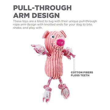 Outward Hound Ranch Roperz Pig Squeaky Dog Toy