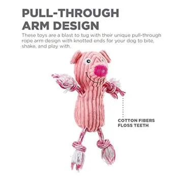 Outward Hound Ranch Roperz Pig Squeaky Dog Toy