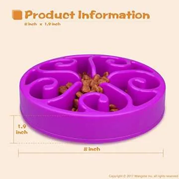 Pet Slow Feeder Dog Bowls Ideal for Healthier Eating Habits