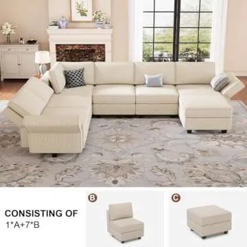 Belffin Modular Sectional Sofa - Stylish and Functional